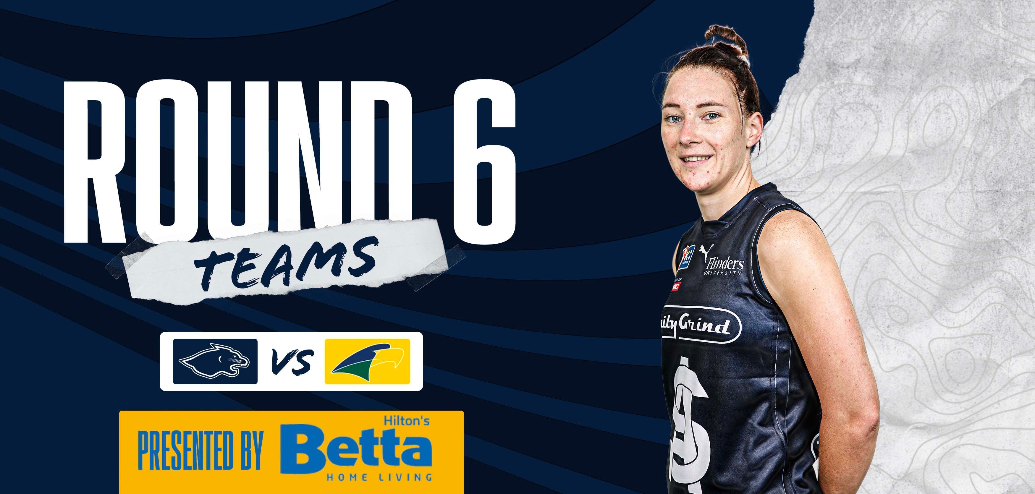 BETTA Teams Selection: SANFLW Round 6 v Eagles BETTA Teams Selection: SANFLW Round 6 v Eagles